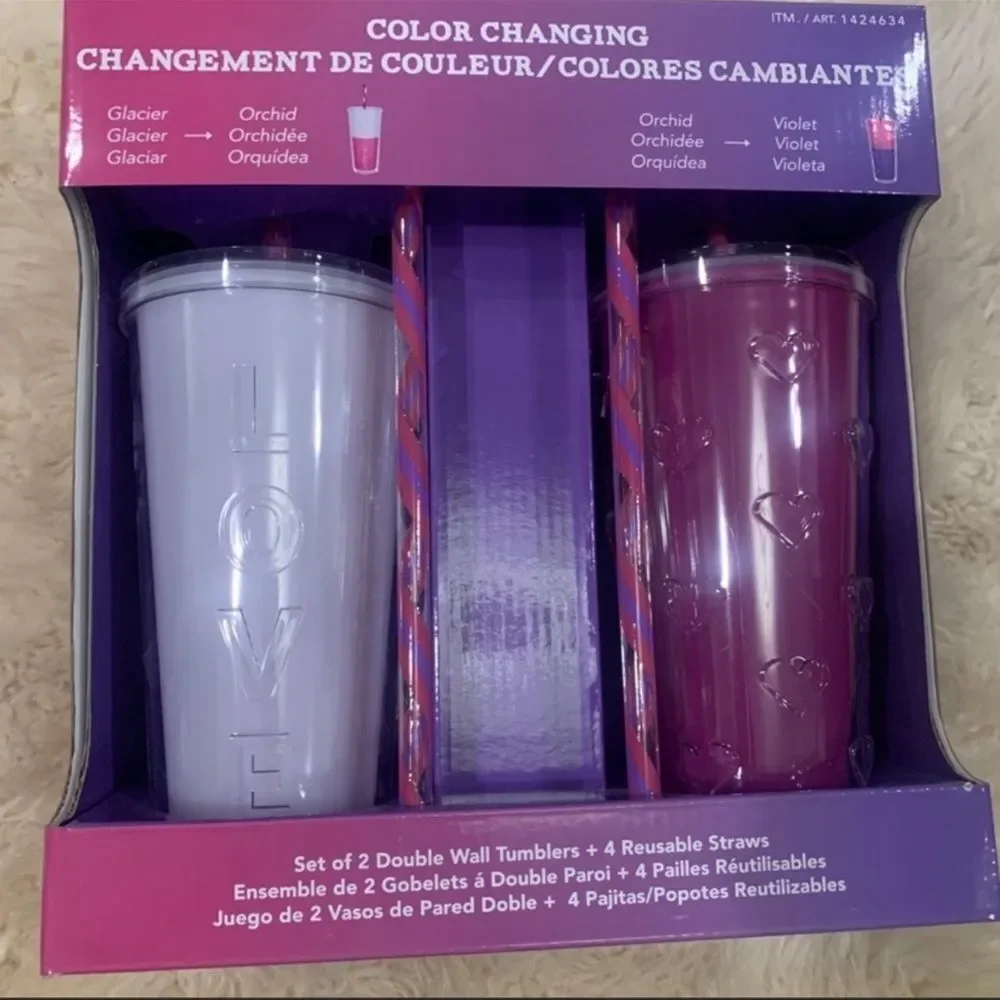 TUMBLERS Color Changing Set Of Two - Picture 7 of 7